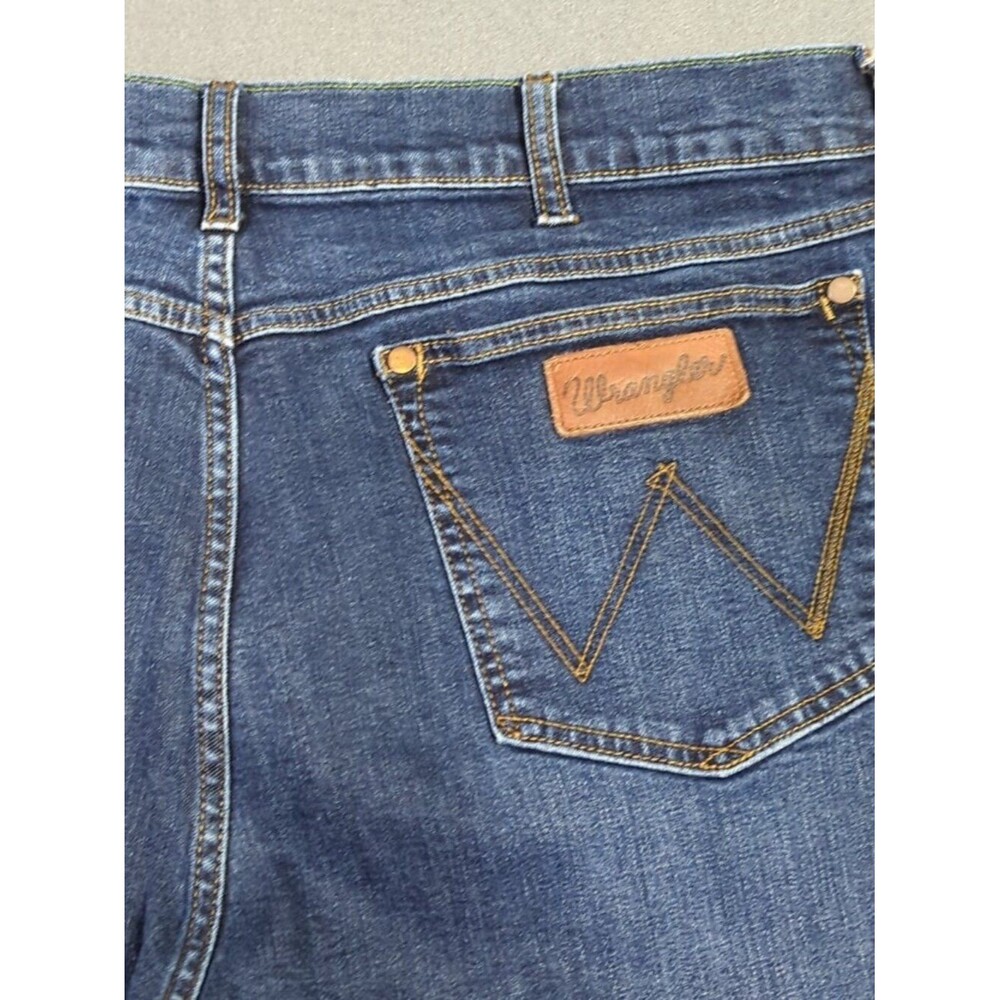 Wrangler Jeans Men's 38x32 Fits 38x31 Blue Retro Slim Straight Western Denim